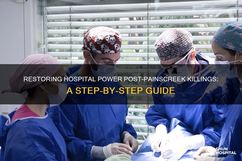 how to turn hospital power back on painscreek killings