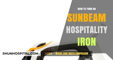 Sunbeam Hospitality Iron: A Step-by-Step Guide to Turning It On