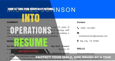 Transform Your Hospitality Resume for Operations Roles: A Step-by-Step Guide