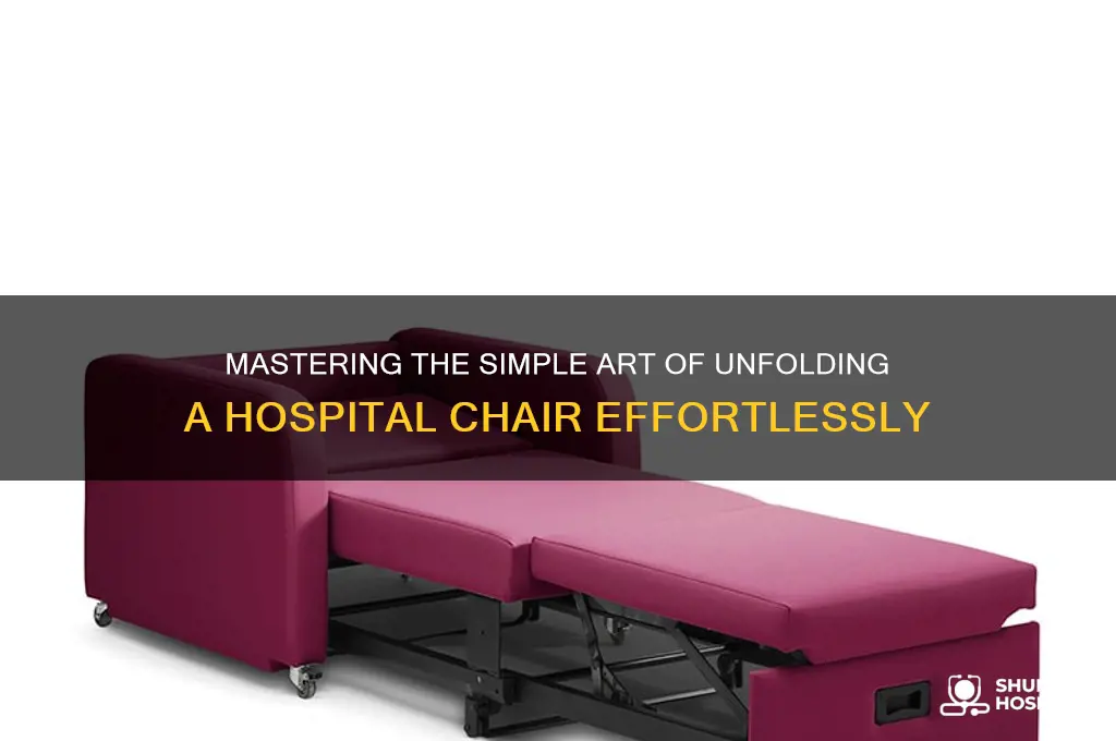 how to unfold hospital chair