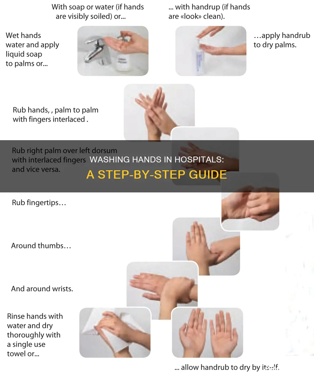 how to wash hands correctly at hospital