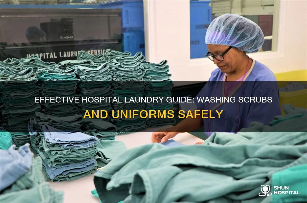 how to wash hospital clothes