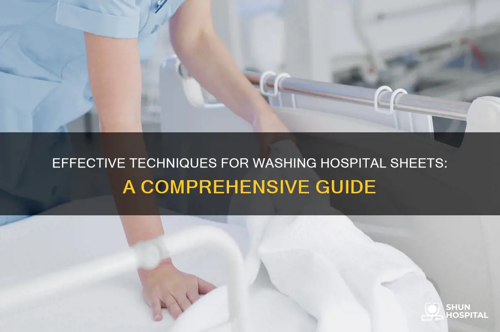 how to wash hospital sheets