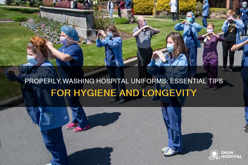 how to wash hospital uniform