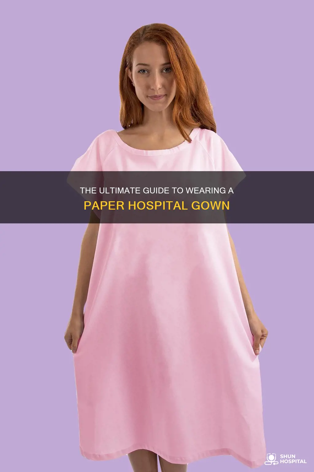 how to wear a paper hospital gown