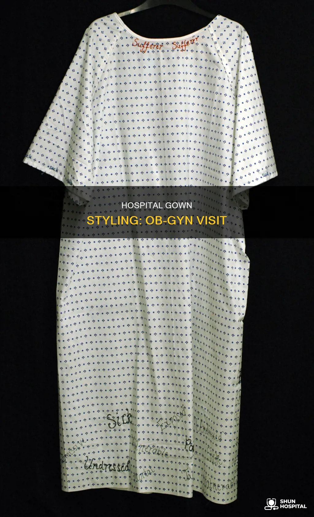 how to wear hospital gown ob gyn