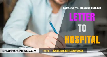 Crafting a Compelling Financial Hardship Letter for Hospital Bill Relief