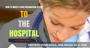 Crafting a Professional Resignation Letter for Hospital Staff: Tips and Template