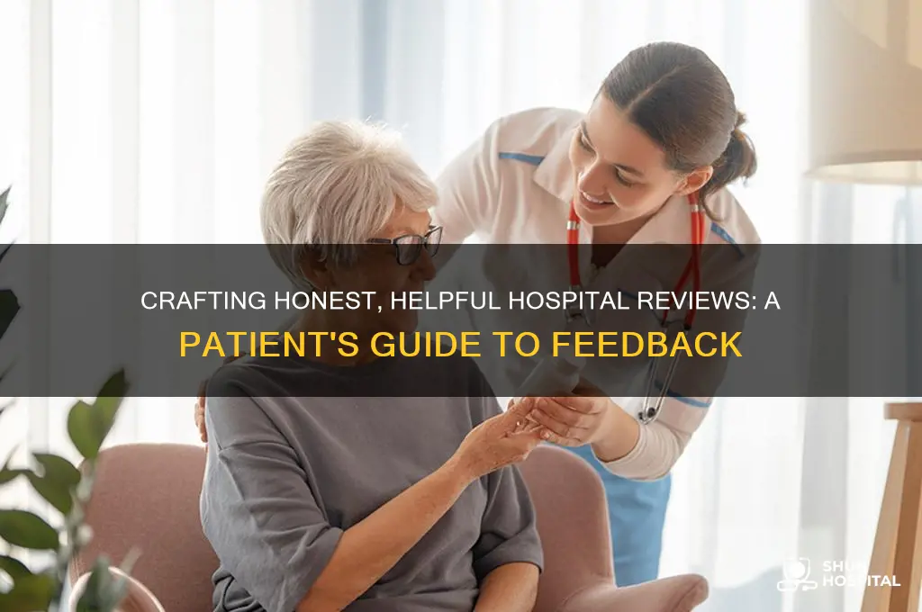 how to write a good review for a hospital