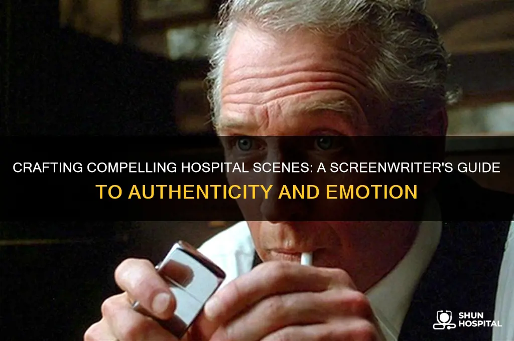 how to write a hospital scene in a movie screenwriting
