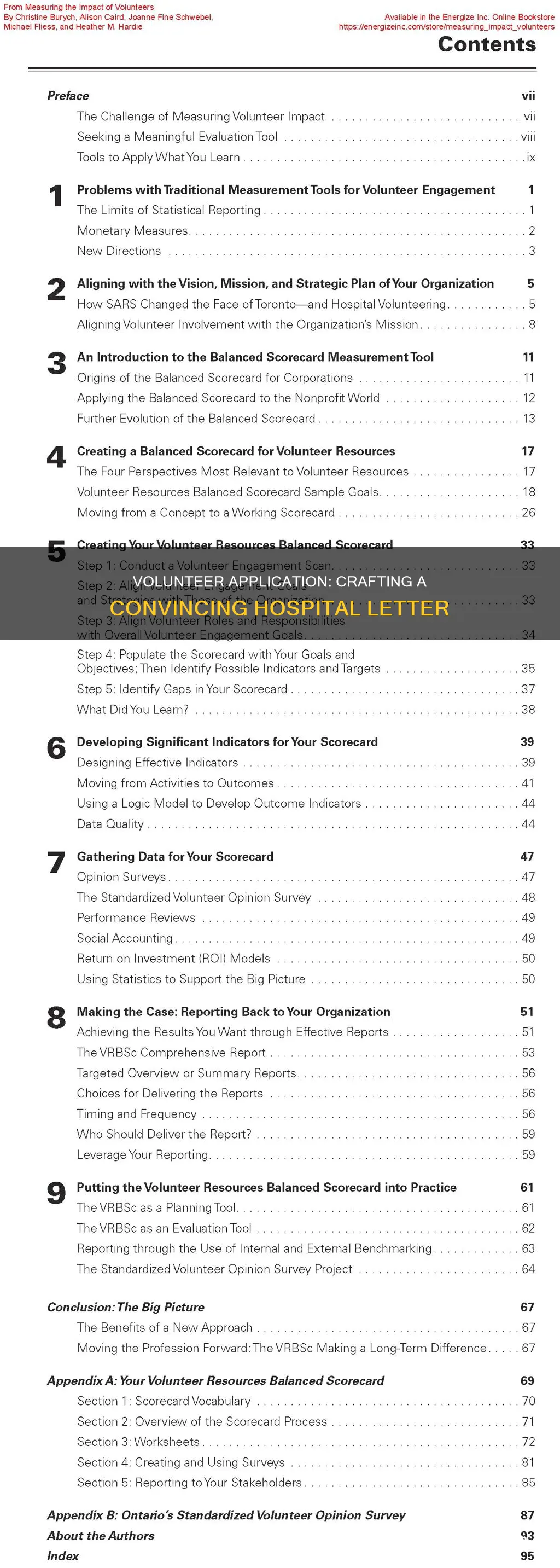 how to write a hospital volunteer letter
