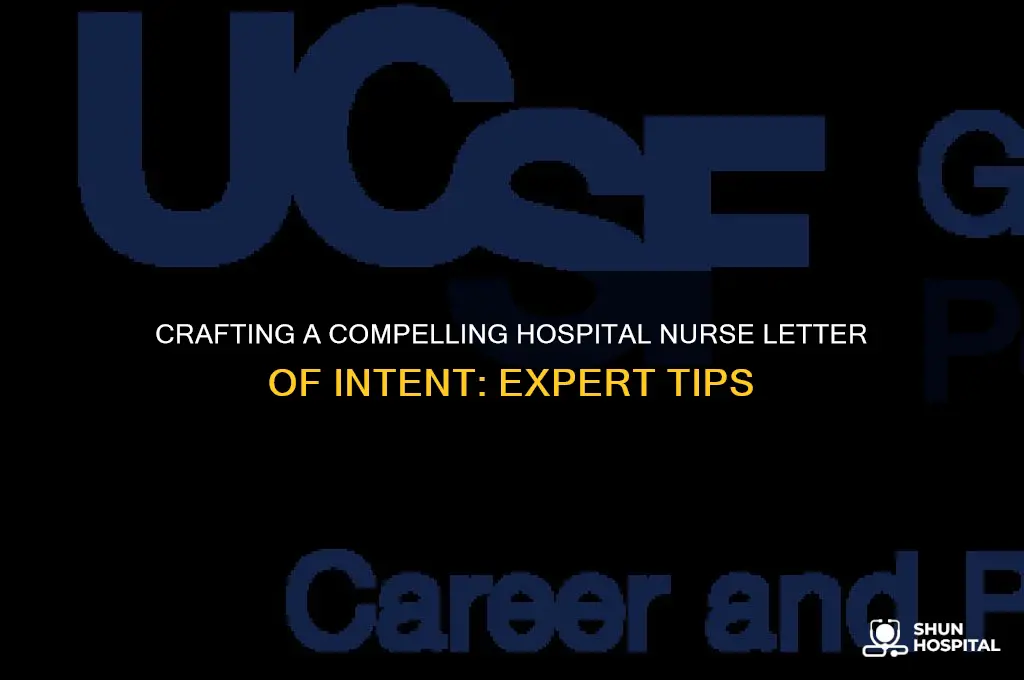 how to write a letter of intent hospital nurse