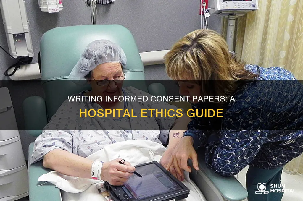 how to write a paper on informed consent in hospitals