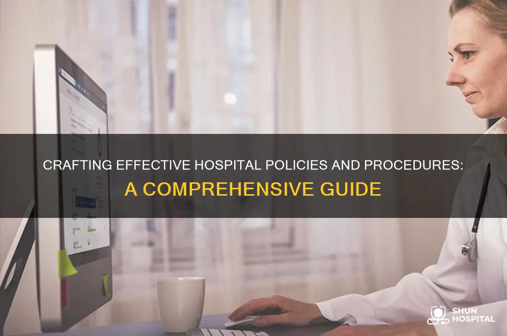 how to write a policy and procedure for hospital