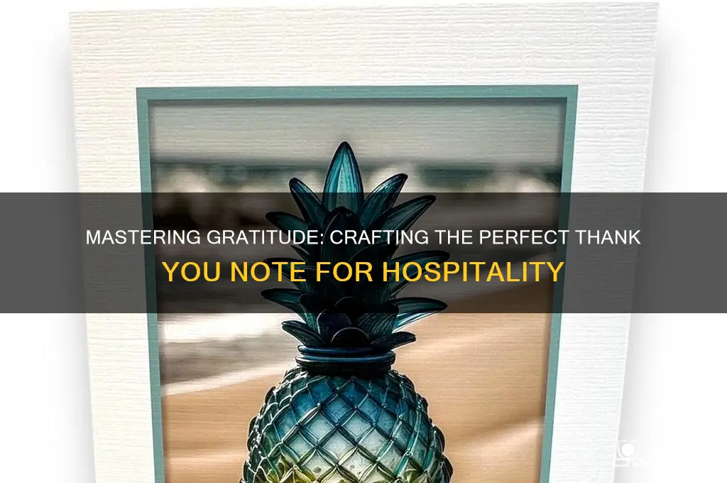 how to write a proper thank you note for hospitality