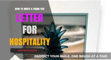 Expressing Gratitude: Crafting the Perfect Thank You Letter for Hospitality