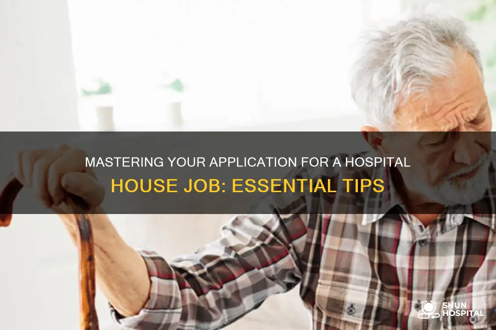 how to write application for house job in hospital
