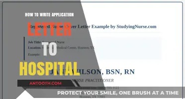Write a Compelling Hospital Application Letter