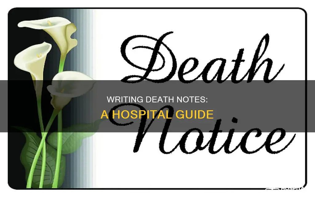 how to write death note in hospital