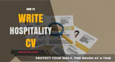 Crafting a Standout Hospitality CV: Tips for Success