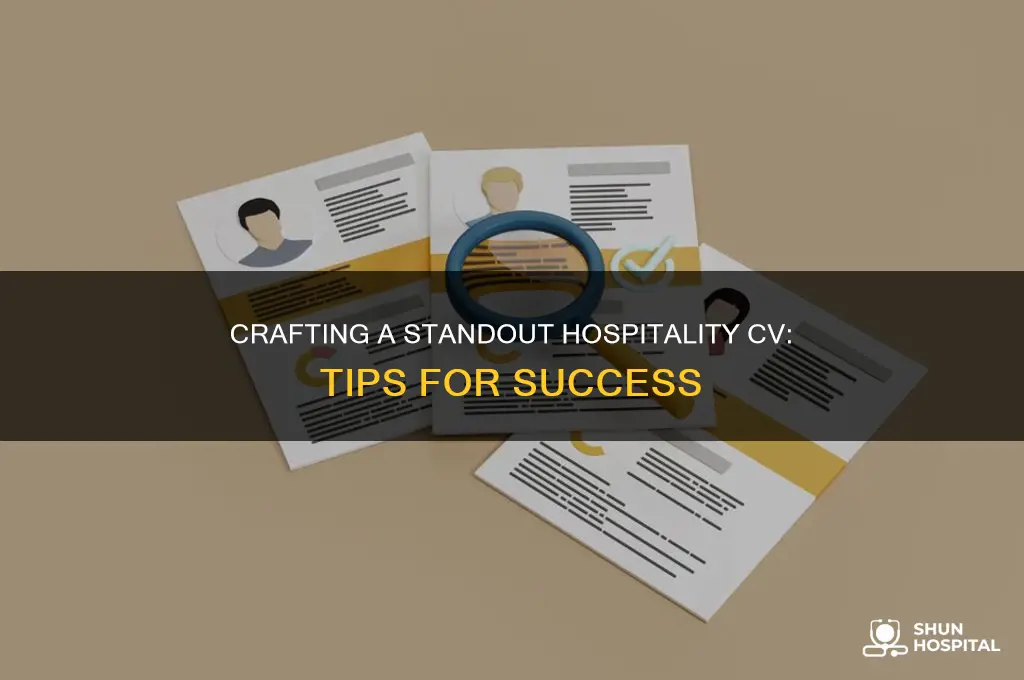 how to write hospitality cv