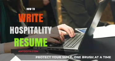 Crafting a Standout Hospitality Resume: Tips for Landing Your Dream Job