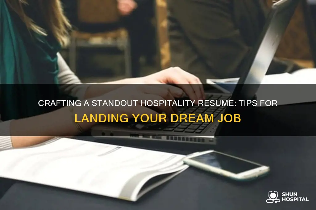 how to write hospitality resume