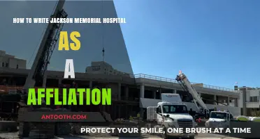 Writing Jackson Memorial Hospital as an Affiliation: A Comprehensive Guide