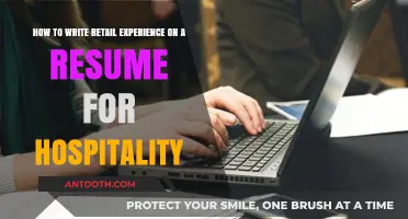 Retail to Hospitality: Crafting a Resume That Showcases Transferable Skills