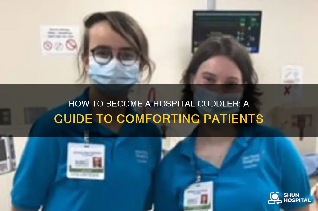 how to you become a cuddler at a hospital