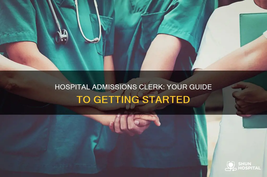 how ton become a hospital admssions clerk