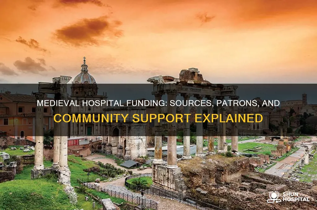 how were medieval hospitals funded