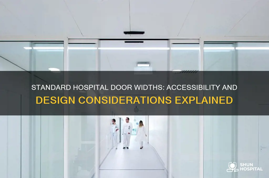 how wide are hospital doors