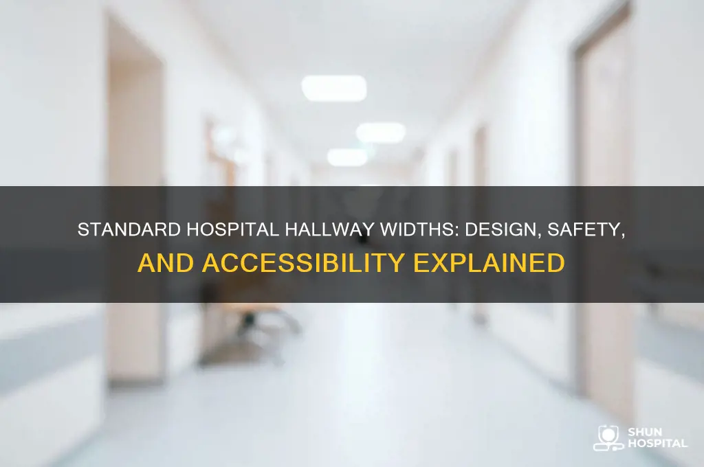 how wide are hospital hallways