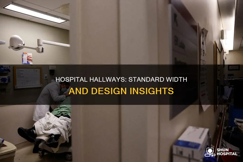 how wide is a typical hospital hallway