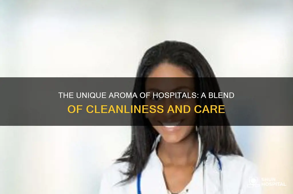 how would you describe the smell of a hospital