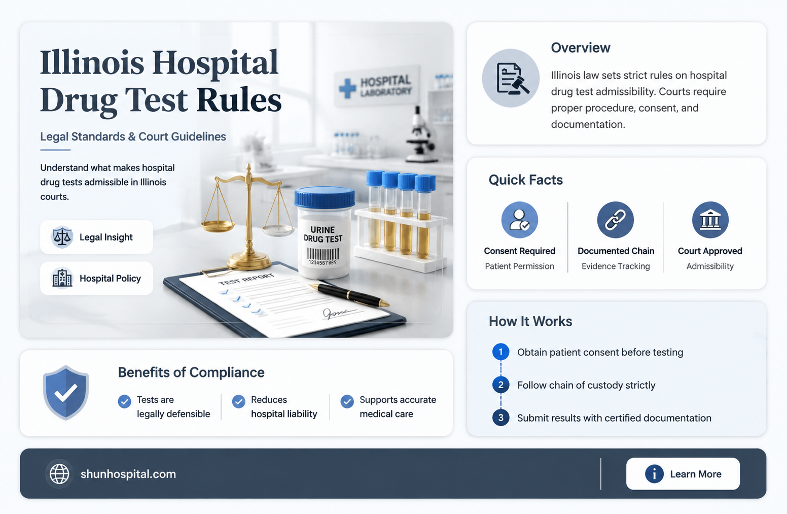 are drug tests from hospitals admissible in court illinois