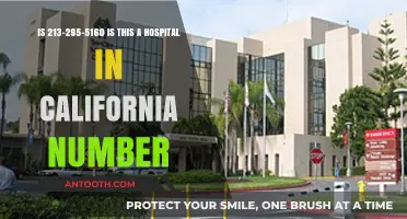 Is 213-295-5160 a California Hospital Contact Number?