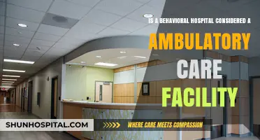 Are Behavioral Hospitals Classified as Ambulatory Care Facilities?