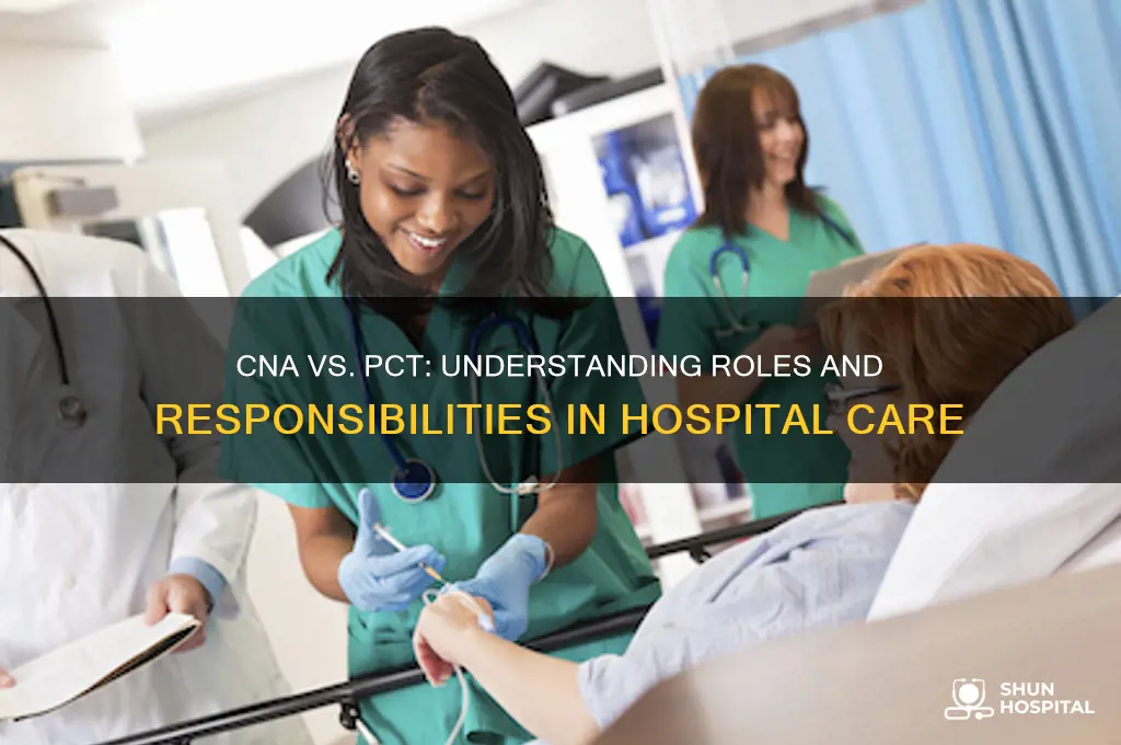 is a cna a pct in a hospital setting