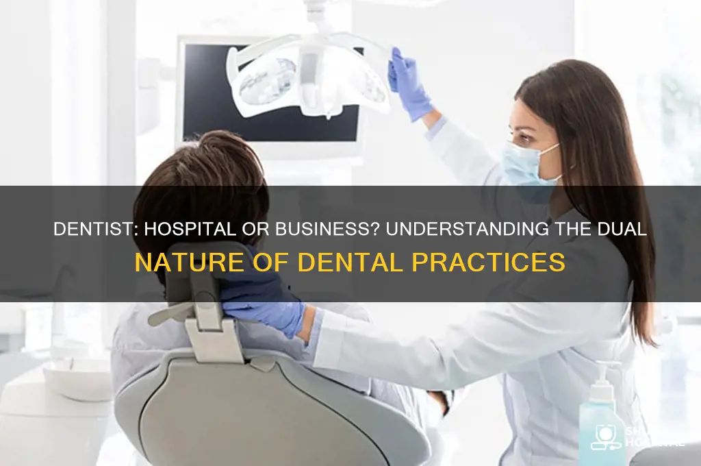 is a dentist considered a hospital or a business