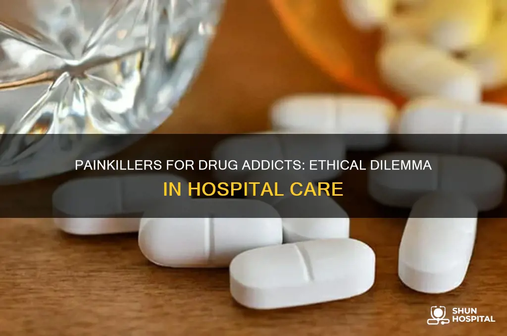 is a drug addict given painkillers in the hospital