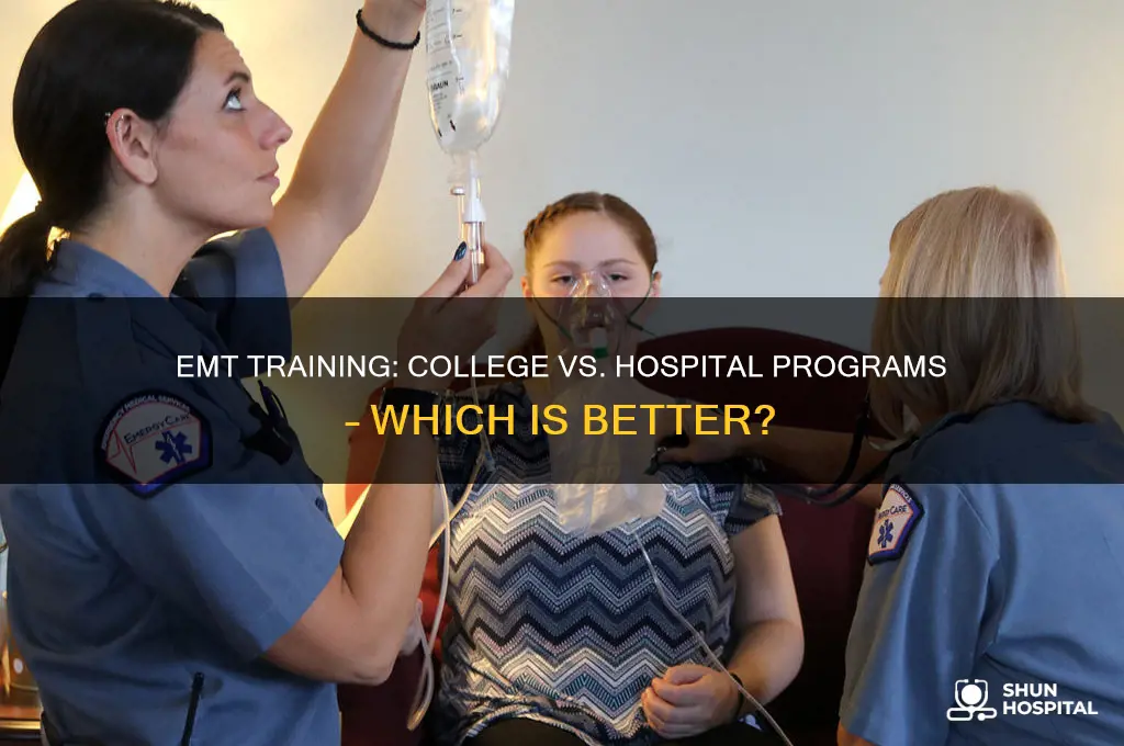 is a emt class at a college or hospital better