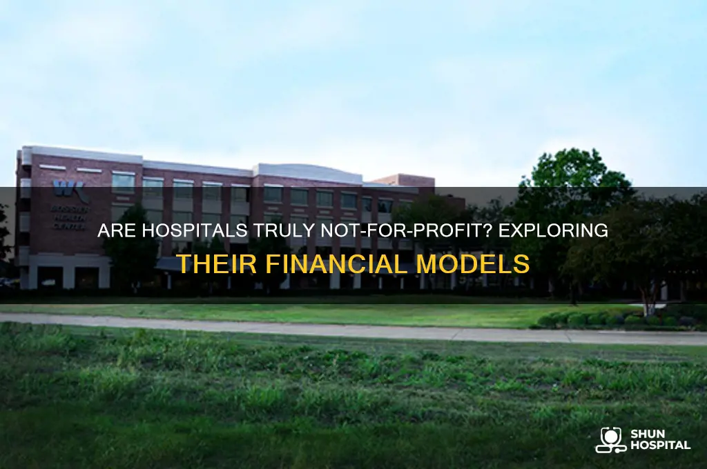 is a hospital a not for profit for organization