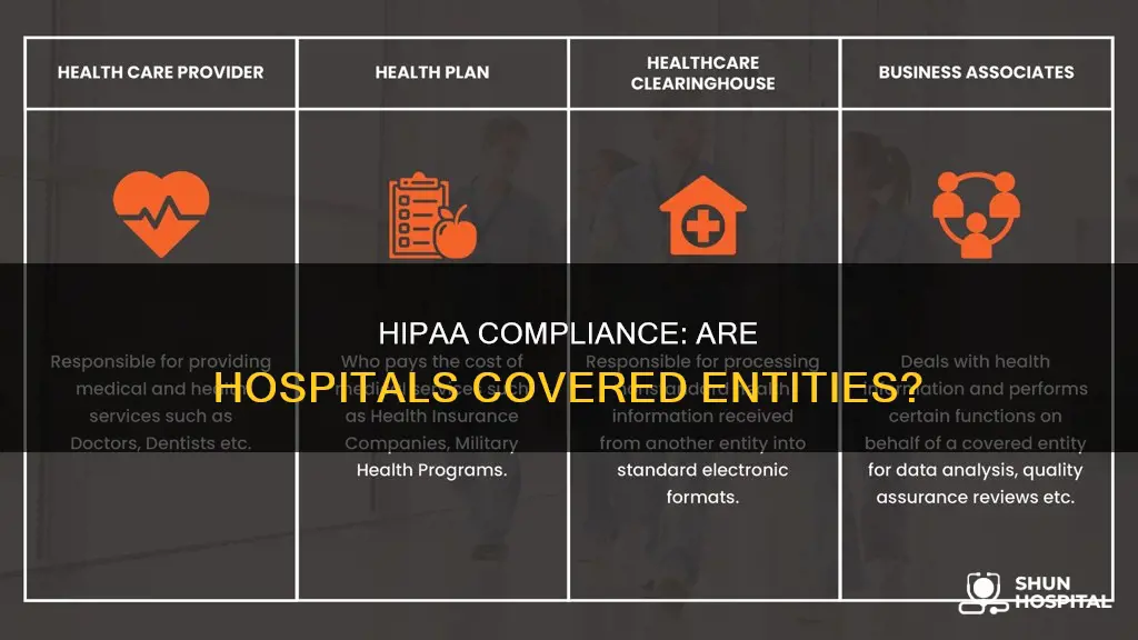 is a hospital considered a covered entity