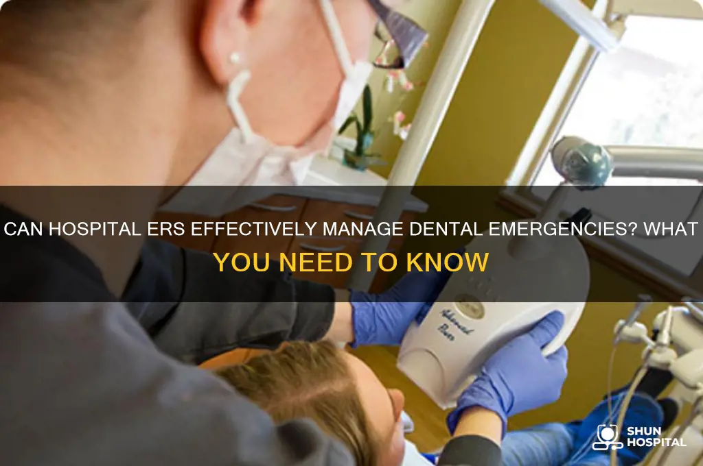 is a hospital er equipped to handle a dental emergency