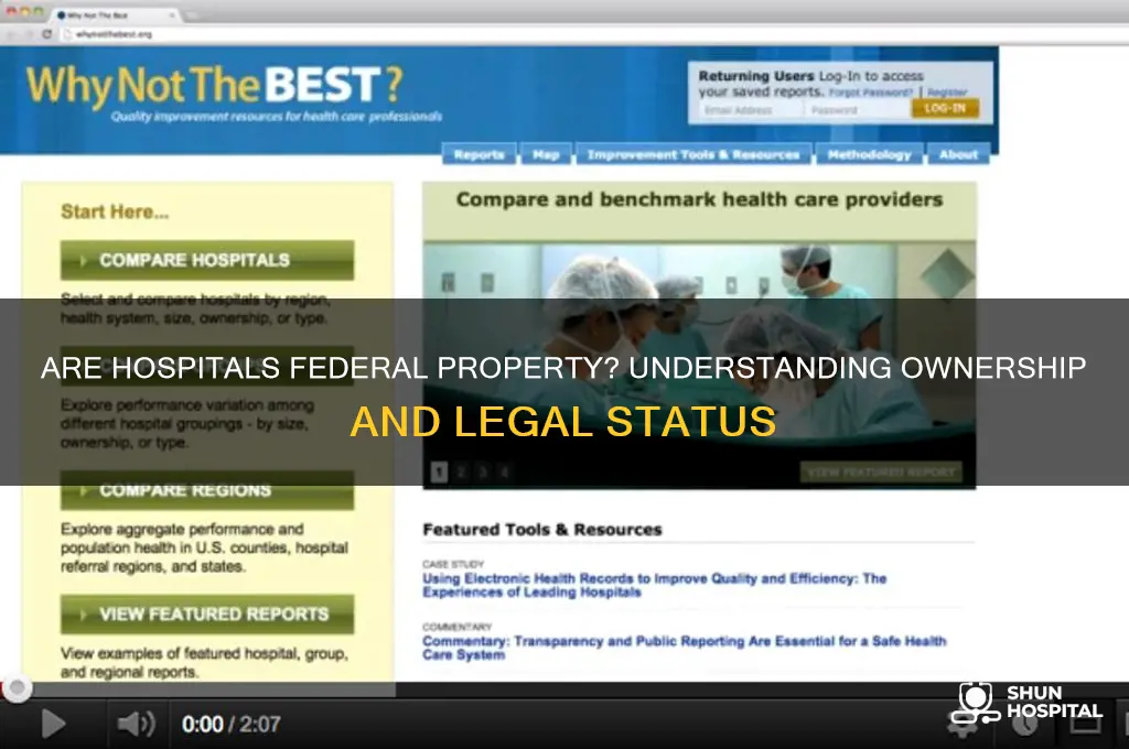 is a hospital federal property