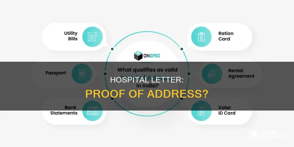 is a hospital letter proof of address