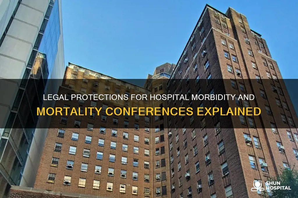 is a hospital morbidity and mortality conference protected legally