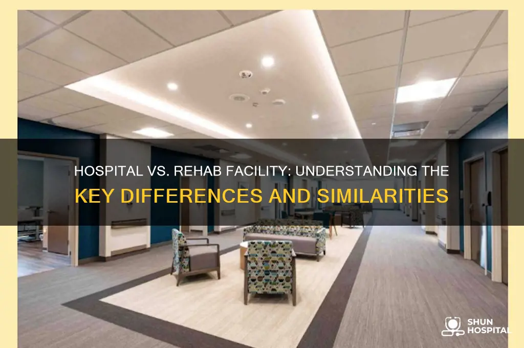 is a hospital rehab facity the same as the hospital